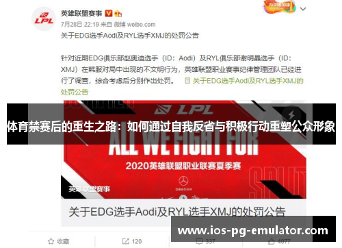 体育禁赛后的重生之路:如何通过自我反省与积极行动重塑公众形象 体育禁赛后的重生之路:如何通过自我反省与积极行动重塑公众形象