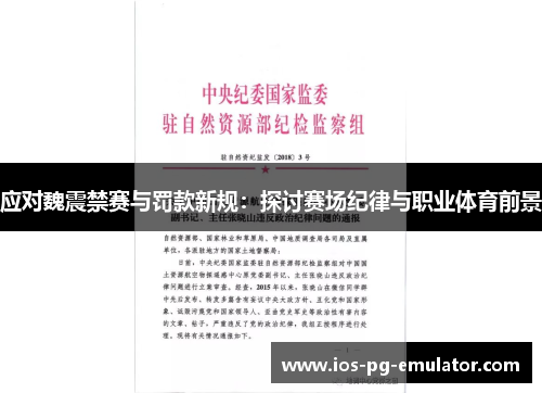 应对魏震禁赛与罚款新规:探讨赛场纪律与职业体育前景 应对魏震禁赛与罚款新规:探讨赛场纪律与职业体育前景